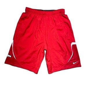 Men’s Red Football Athletic Eagles Shorts L